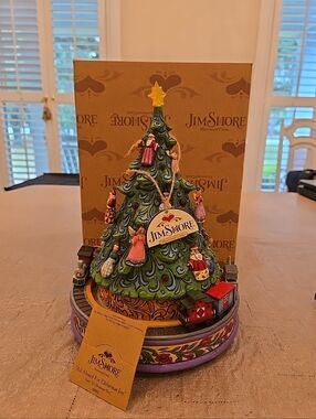 Jim Shore "All Aboard For Christmas Joy" Tree Figurine ORIGINAL BOX